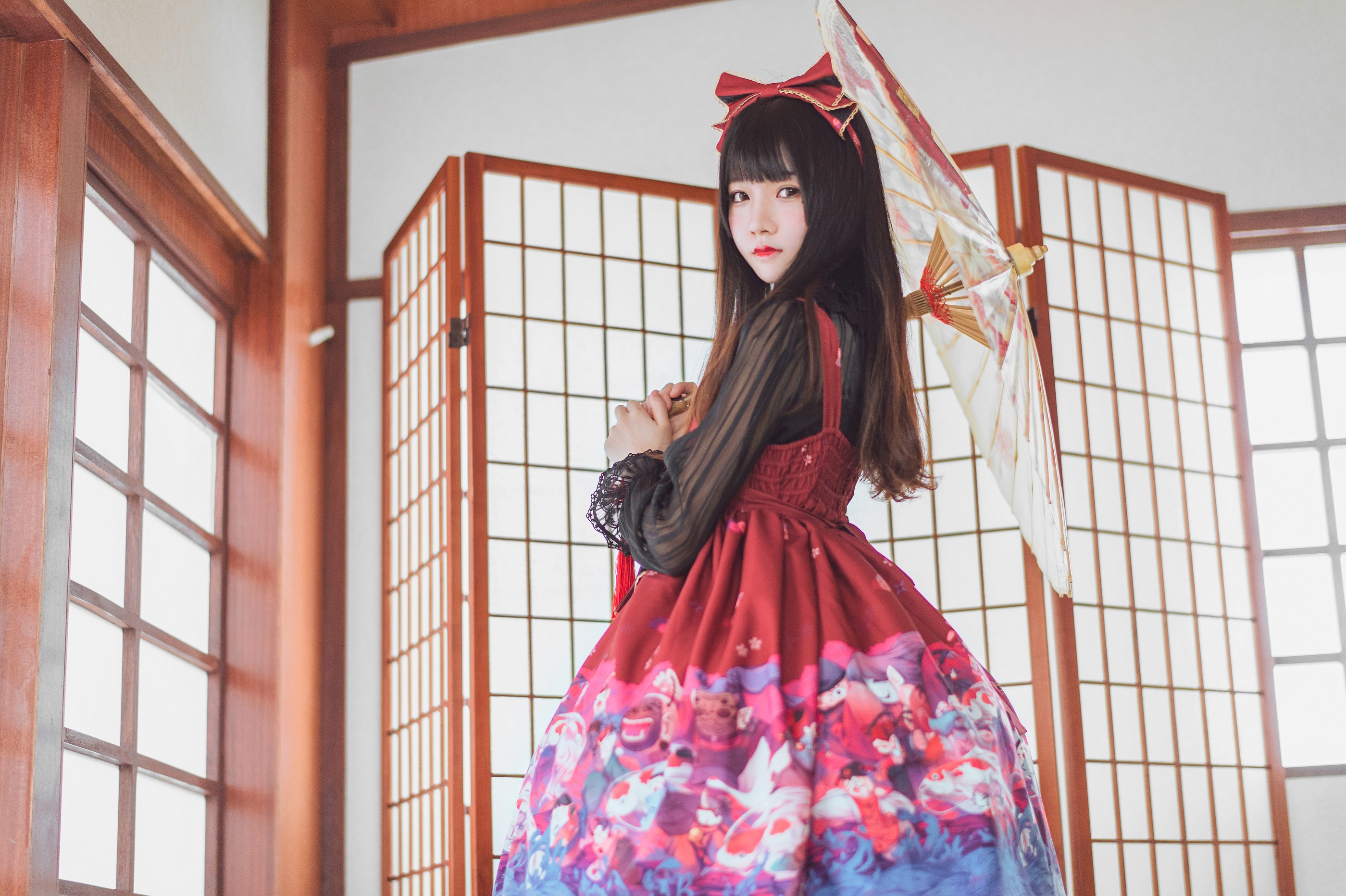 图片[1]-桜桃喵 – NO.005 和风lolita [22P]-XikXak